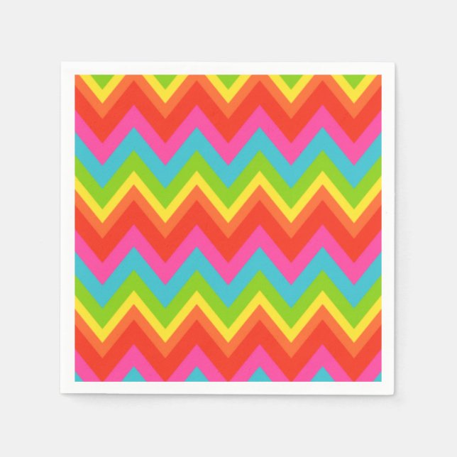 Servilleta De Papel Bright Rainbow Napkins (Anverso)