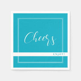 Servilleta De Papel Bright Rich Sky Blue Personalizado Fiesta Napkins