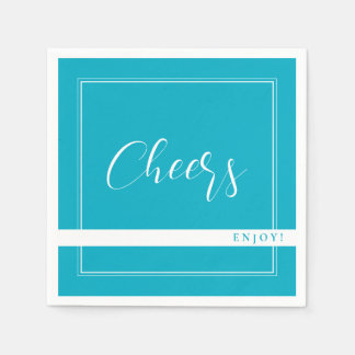 Servilleta De Papel Bright Rich Sky Blue Personalizado Fiesta Napkins