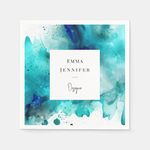 Servilleta De Papel Brillante moderno Resumen Patrón pintado