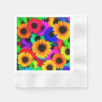 Brillante Psicodelle Flor Patrón Hippy Infantil