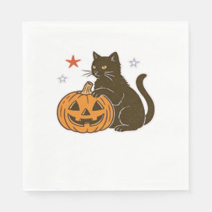 Servilleta De Papel Brillante y dulce Halloween Kitty Classic T-Shirt