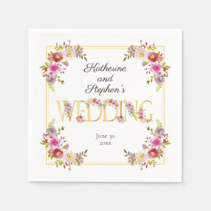 Servilleta De Papel Brillantes Blogs   Boda de acuarela de las letras 