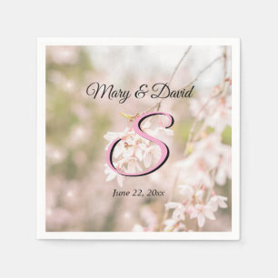 Servilleta De Papel Brillantes Cerezo Llorón Sparkles Boda