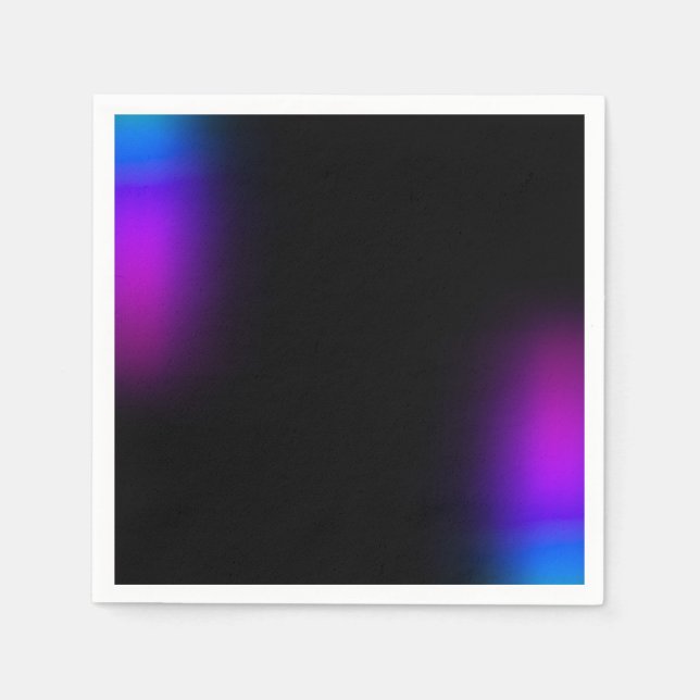 Servilleta De Papel Brillo de gradiente violeta negro (Anverso)