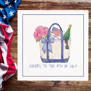 Servilleta De Papel Brindis al 4 de julio Patriótico / Americana