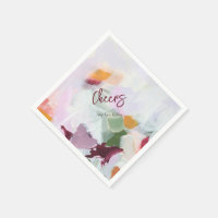 Brindis | Arte abstracto colorido personalizado pa