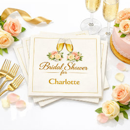 Servilleta De Papel Brindis de champán para una elegante fiesta de des