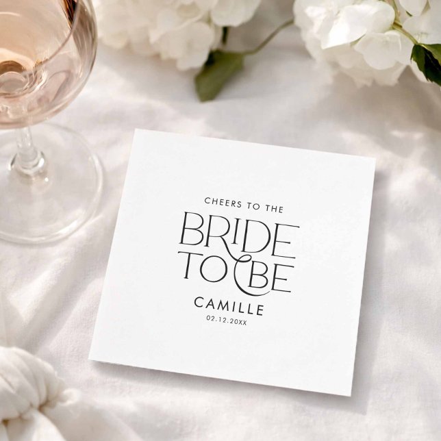 Servilleta De Papel Brindis por la Novia  (Cheers to the Bride to Be Paper napkin)