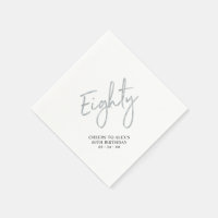 Brindis por Ochenta Cumpleaños Adultos de 80 Años