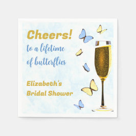 Servilleta De Papel Brindis Por Una Vida De Mariposas Despedida De Sol