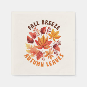 Servilleta De Papel Brisa de caída, hojas otoñales - Foliage caprichos