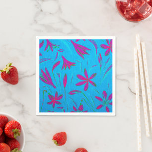 Servilleta De Papel Brisa Flor de Turquesa