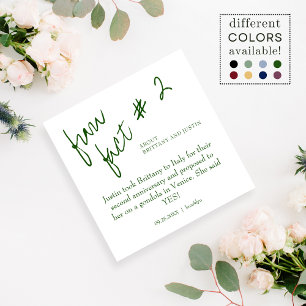 Servilleta De Papel Británica Boda 2 de la novela verde esmeralda mode