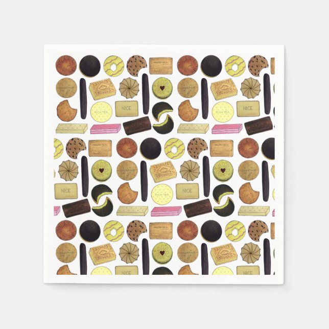 Servilleta De Papel Británico de Biscuits de Pan de Coro de Dietas de  (Anverso)
