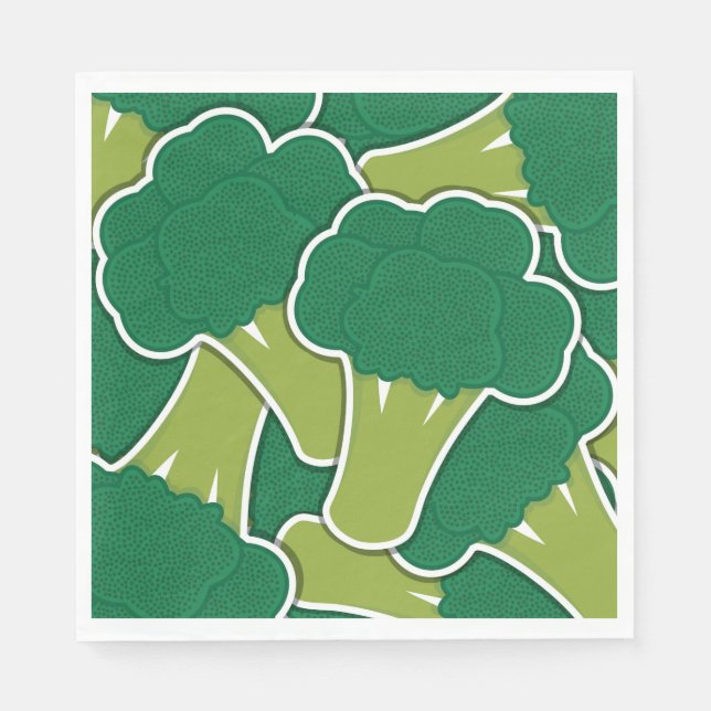 Servilleta De Papel Broccoli funky (Anverso)
