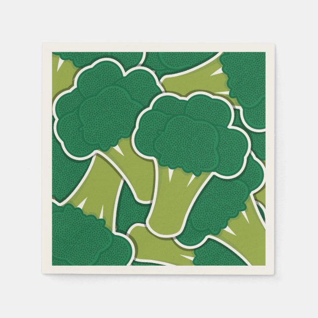 Servilleta De Papel Broccoli funky (Anverso)