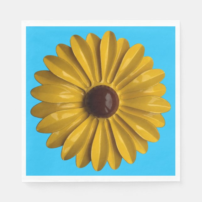 Servilleta De Papel Broche de flor de girasol MOD - Jardín de verano f (Anverso)