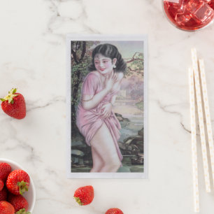 Servilleta De Papel Broma en un oasis de transmisión por Chica de Chin