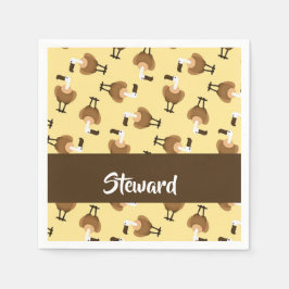 Servilleta De Papel Brown griffon vulture bird pattern