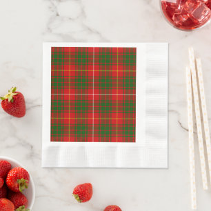 Servilleta De Papel Bruce tartan green plon
