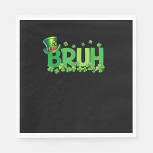 Servilleta De Papel Bruh St Patricks Day Adolescentes niños Saint Patr