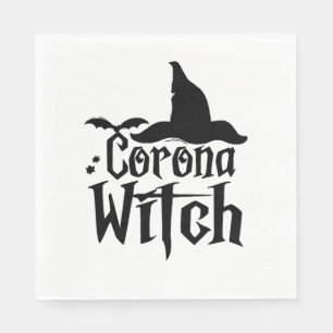 Servilleta De Papel Bruja Corona Halloween , Divertido Halloween ,