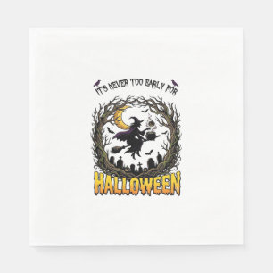 Servilleta De Papel Bruja de Halloween Caldero Luna Cementerio Árbol R