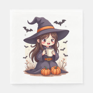 Servilleta De Papel Bruja de Pumpkin Spice � Camiseta de café de Hallo
