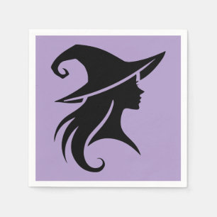 Servilleta De Papel Bruja Gorra negra Wiccan ve fiesta de Halloween