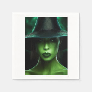 Servilleta De Papel bruja verde