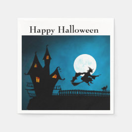 Servilleta De Papel Bruja voladora