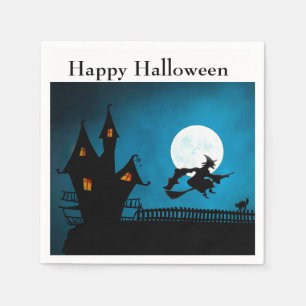 Servilleta De Papel Bruja Voladora