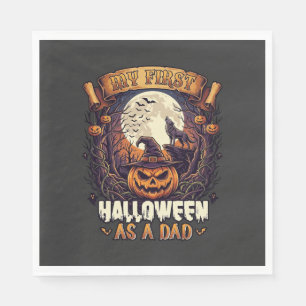 Servilleta De Papel Brujas Colgantes Halloween Bruja Voladora Casa Emb