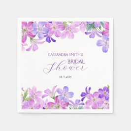 Servilleta De Papel Brunch de boda de geranio violeta 