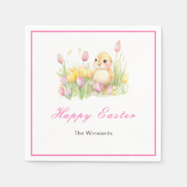 Servilleta De Papel Brunch de Pascua de Pollo de Primavera