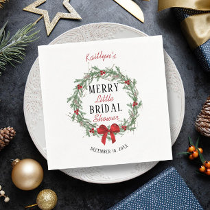 Servilleta De Papel Brunch Nupcial de Navidad Alegre