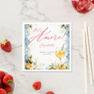 Servilleta De Papel Brunch Temático Italiano 'That's Amore' para Despe