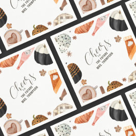 Servilleta De Papel Brunch unico de ducha de puente pintado en otoño