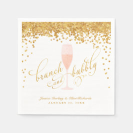 Servilleta De Papel Brunch y brunch de compromiso de soltera