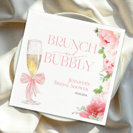 Servilleta De Papel Brunch y Bubbly | Bow Wild Garden Bridal Shower