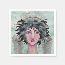 Servilleta De Papel Brunette Guardian Angel Magi Angelica