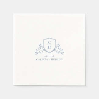 Servilleta De Papel BRUNSWICK Monogram Crest Wedding