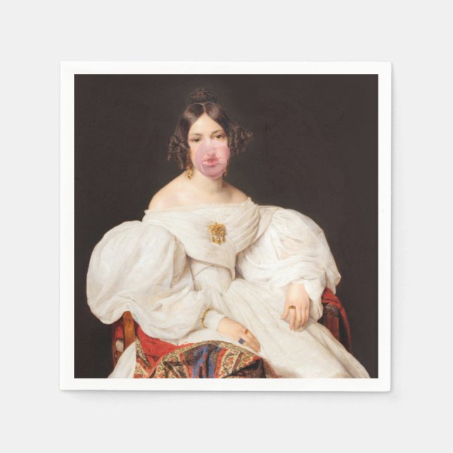 Servilleta De Papel Bubble Gum Diva (Anverso)