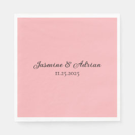Servilleta De Papel Bubblegum Blush Wedding