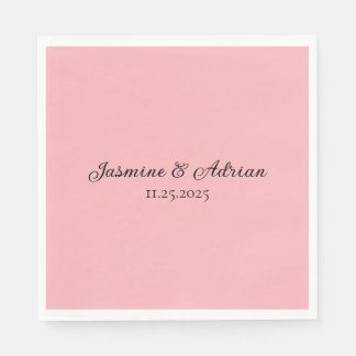 Servilleta De Papel Bubblegum Blush Wedding
