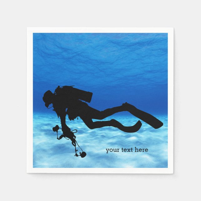 Servilleta De Papel Buceo Scuba (Anverso)