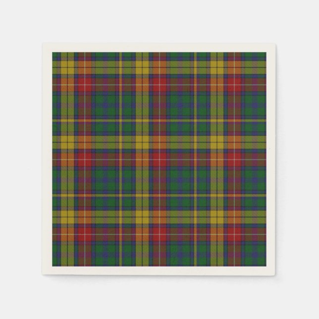 Servilleta De Papel Buchanan Tartan Plaid Paper Napkins (Anverso)