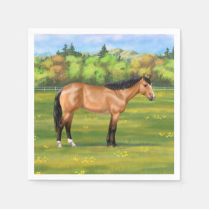 Servilleta De Papel Buckskin Dun Quarter Horse