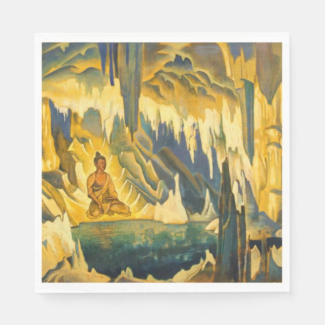 Servilleta De Papel Buddha the Winner (Arte Budista) (de Roerich) (Anverso)